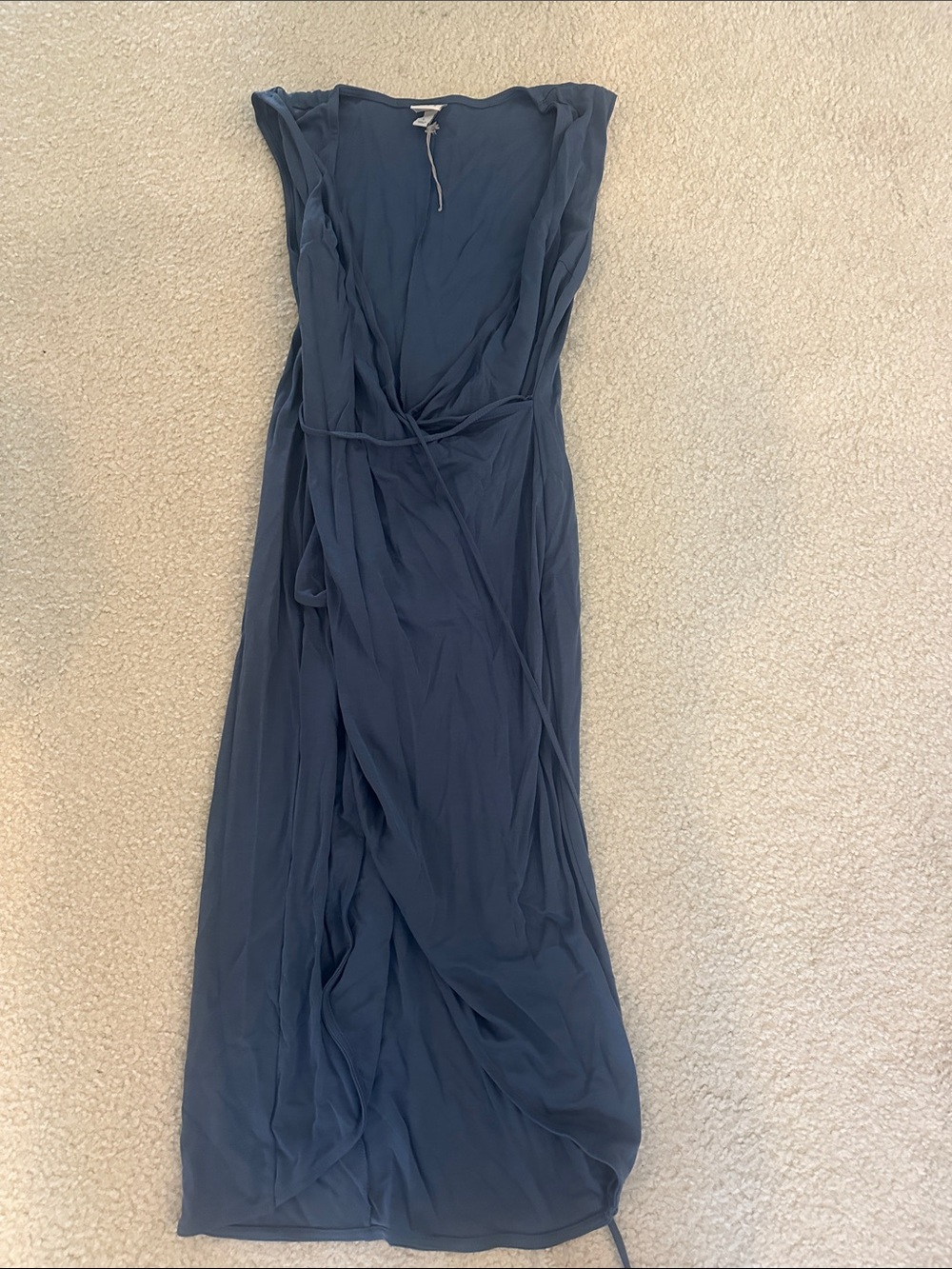 Target Slate Blue Wrap Midi Dress - Women